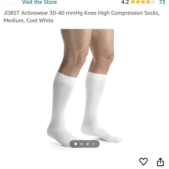 Jobst 30-4mmg white brand new in box. 6 pairs will bundle sale. - Picture 2 of 5